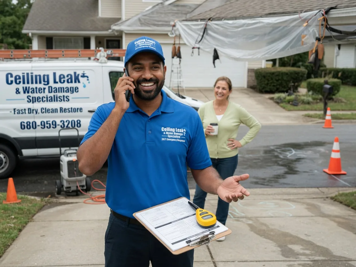 Ceiling Leak Cleanup Orlando, OK FAQs